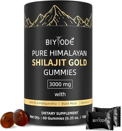 Pure Himalayan Shilajit Gummies Natural Organic