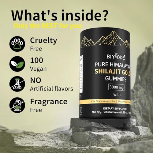 Pure Himalayan Shilajit Gummies Natural Organic