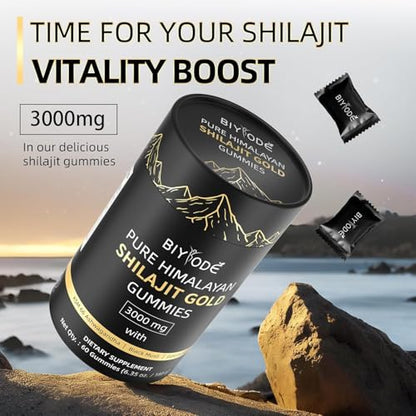 Pure Himalayan Shilajit Gummies Natural Organic